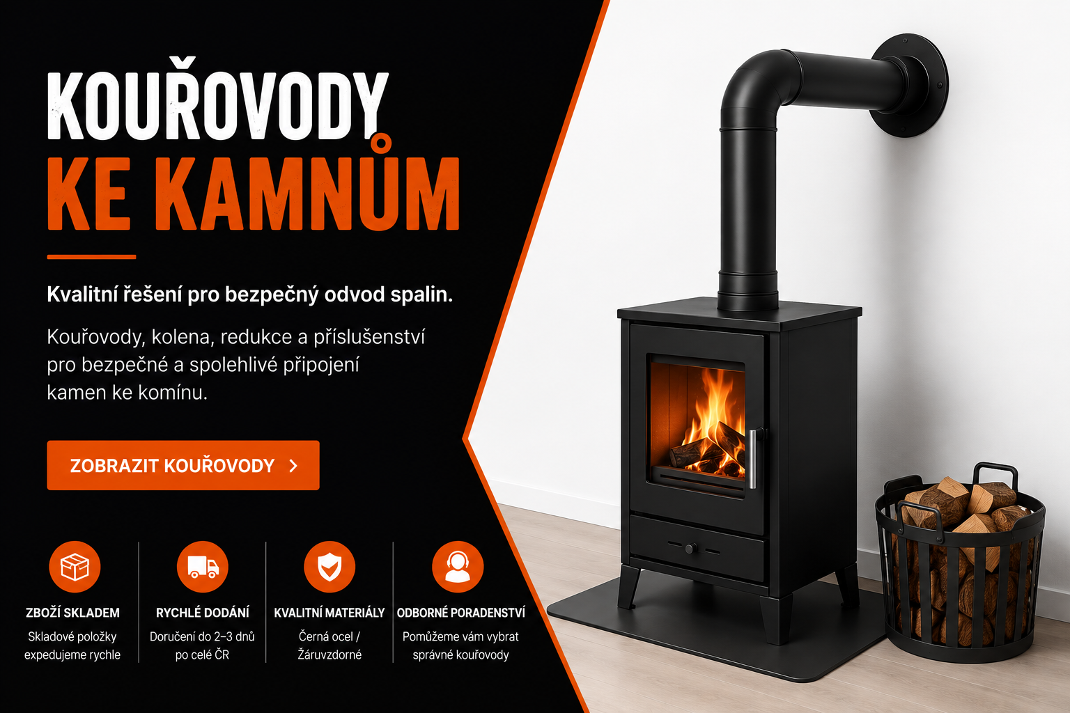 Kouřovody ke kamnům - kvalitní řešení pro bezpečný odvod spalin